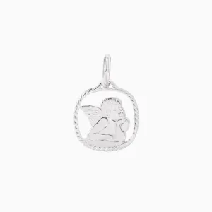 Cherub White Gold Pendant