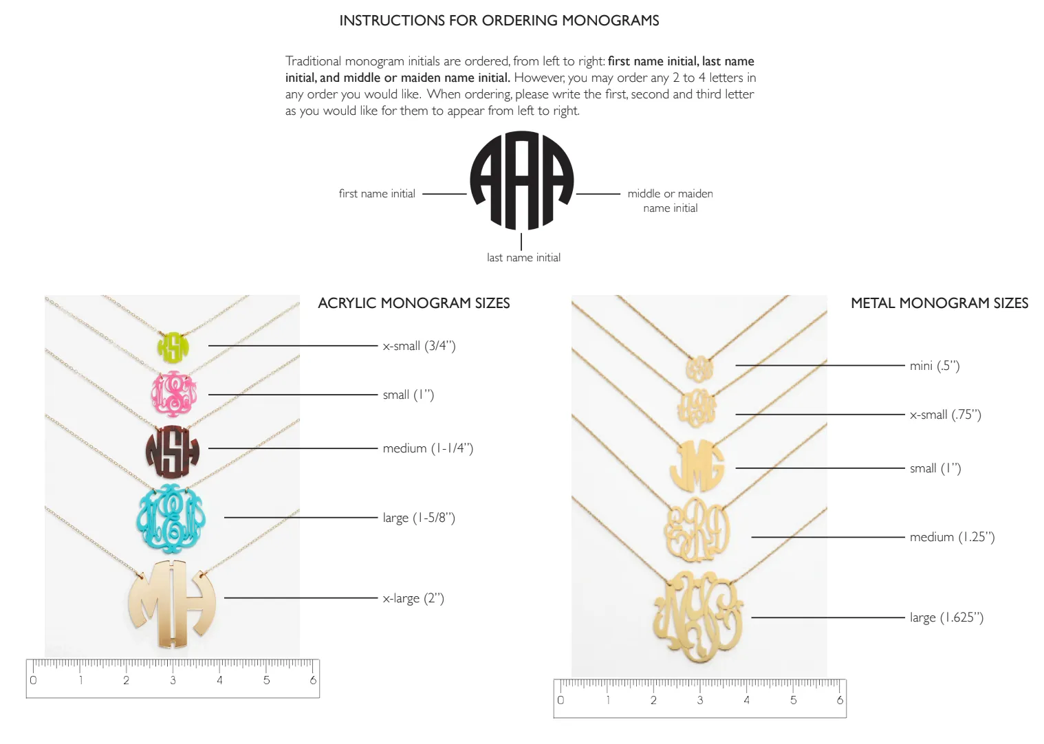 Cheshire Monogram Necklace
