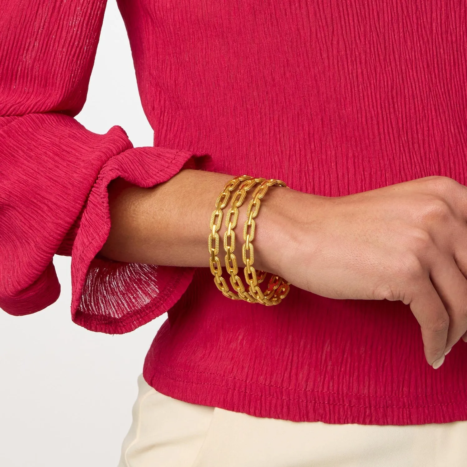 CHEVAL PAPERCLIP BANGLE-MEDIUM