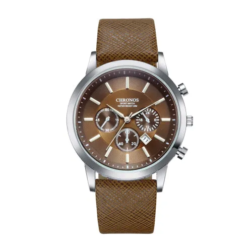 CHRONOS Watch Men Watch Auto Date Sport Mens Watches Top Brand Luxury Men's Watch Clock kol saati relogio masculino reloj hombre