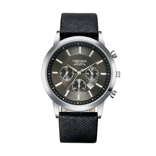 CHRONOS Watch Men Watch Auto Date Sport Mens Watches Top Brand Luxury Men's Watch Clock kol saati relogio masculino reloj hombre