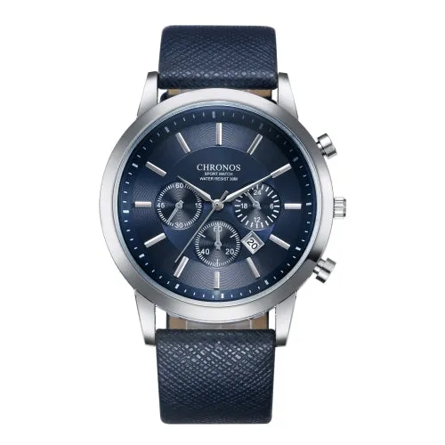 CHRONOS Watch Men Watch Auto Date Sport Mens Watches Top Brand Luxury Men's Watch Clock kol saati relogio masculino reloj hombre