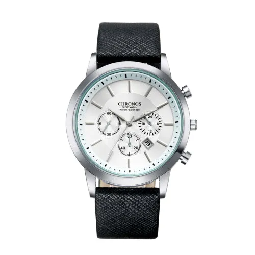 CHRONOS Watch Men Watch Auto Date Sport Mens Watches Top Brand Luxury Men's Watch Clock kol saati relogio masculino reloj hombre