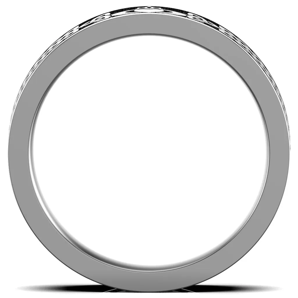 Claddagh Wedding Ring UCL1-TITAN4M-FLAT - TITANIUM