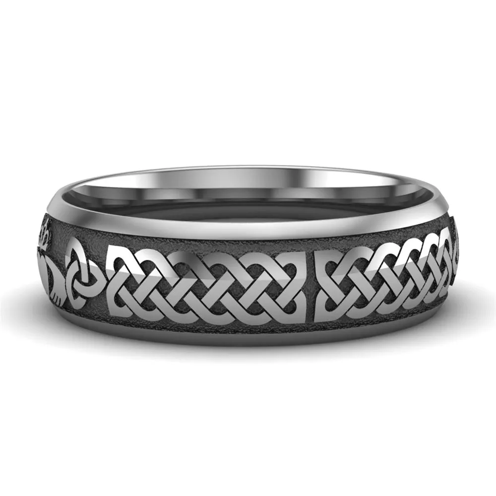 Claddagh Wedding Ring UCL1-TITAN6M - TITANIUM