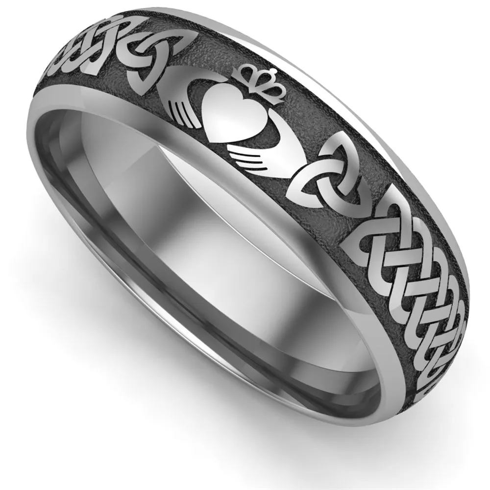 Claddagh Wedding Ring UCL1-TITAN6M - TITANIUM