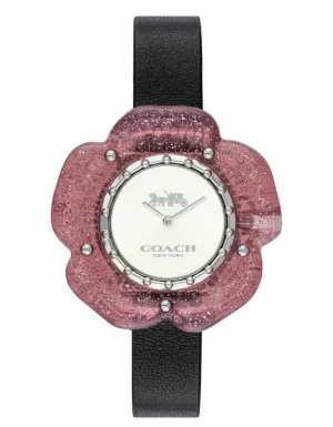 Coach Perry Black Leather Strap Women's Watch 14503049