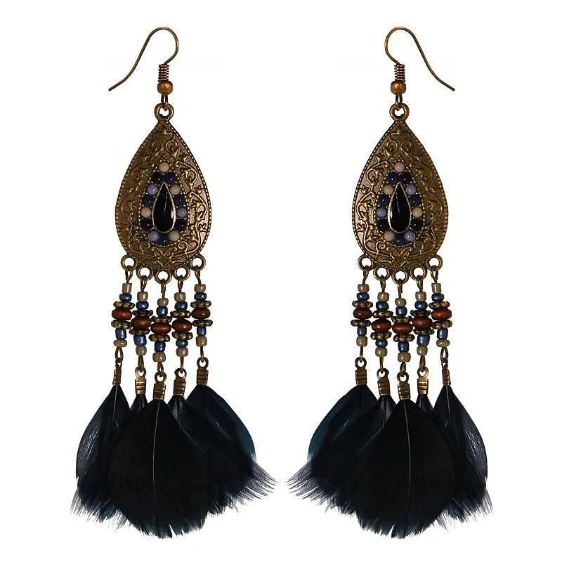 Coco Cay Feather Earrings
