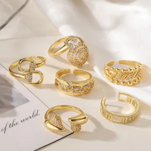 Copper Solid Color Rings