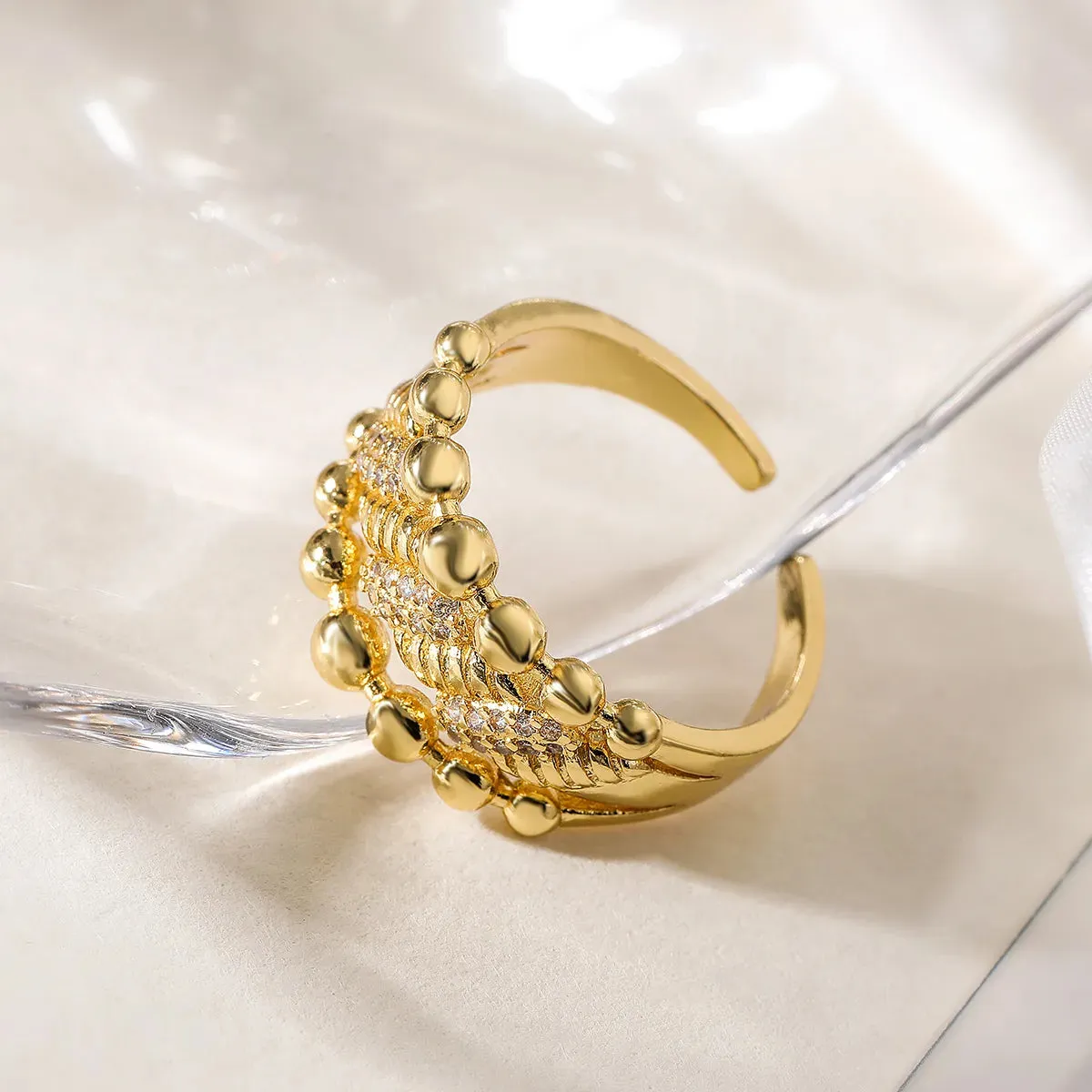 Copper Solid Color Rings