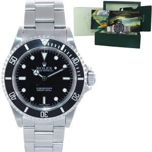 Copy of 2002 Rolex Submariner No-Date 14060m Steel Black Dial Dive 40mm Watch Box