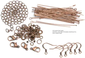 Cousin Jewelry Basics Starter Pack, Copper, 74-piece