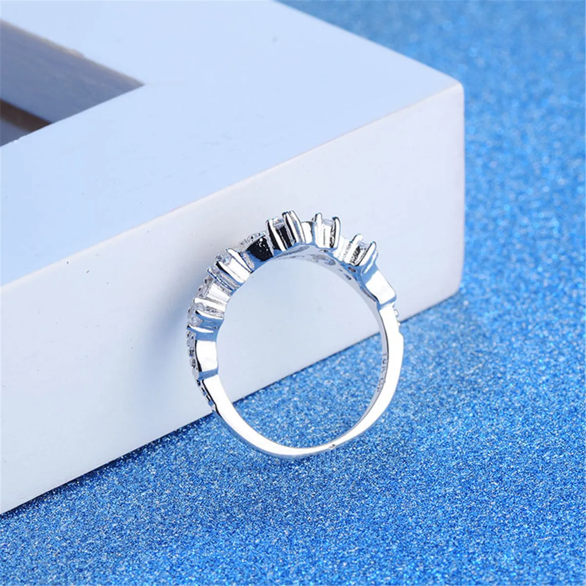 Crystal & Cubic Zirconia Crown Ring
