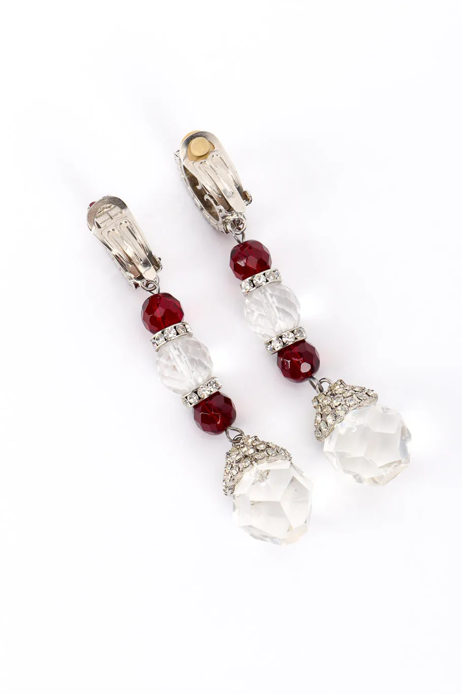 Crystal Bead Drop Earrings