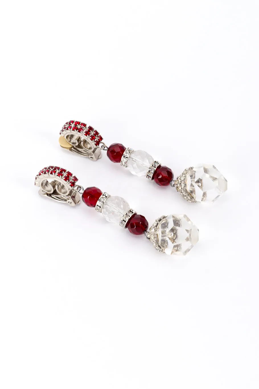 Crystal Bead Drop Earrings