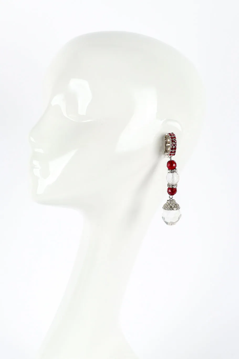Crystal Bead Drop Earrings