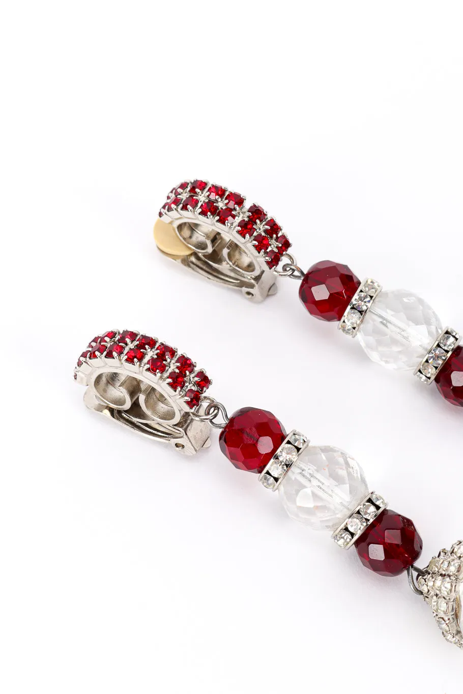 Crystal Bead Drop Earrings