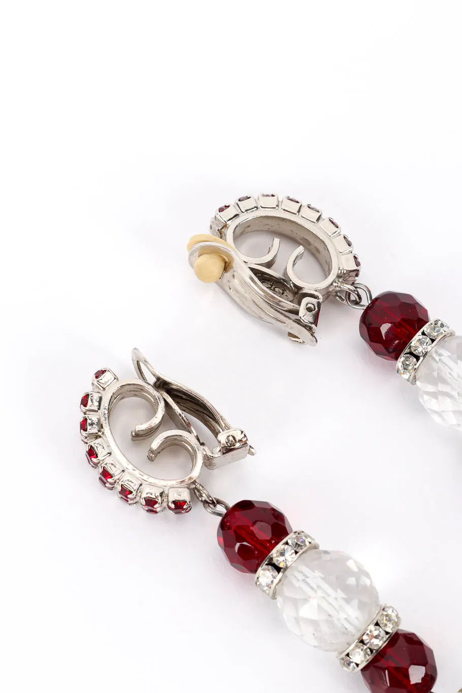 Crystal Bead Drop Earrings