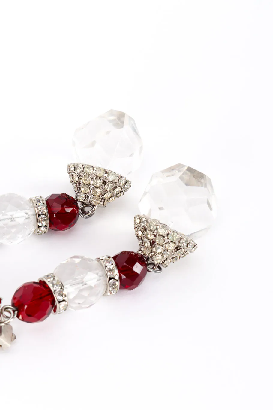 Crystal Bead Drop Earrings