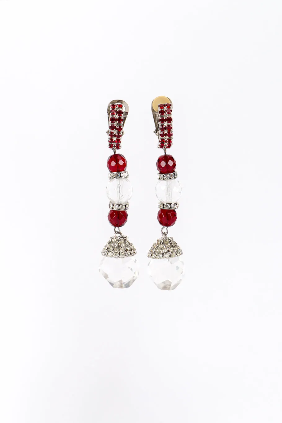 Crystal Bead Drop Earrings