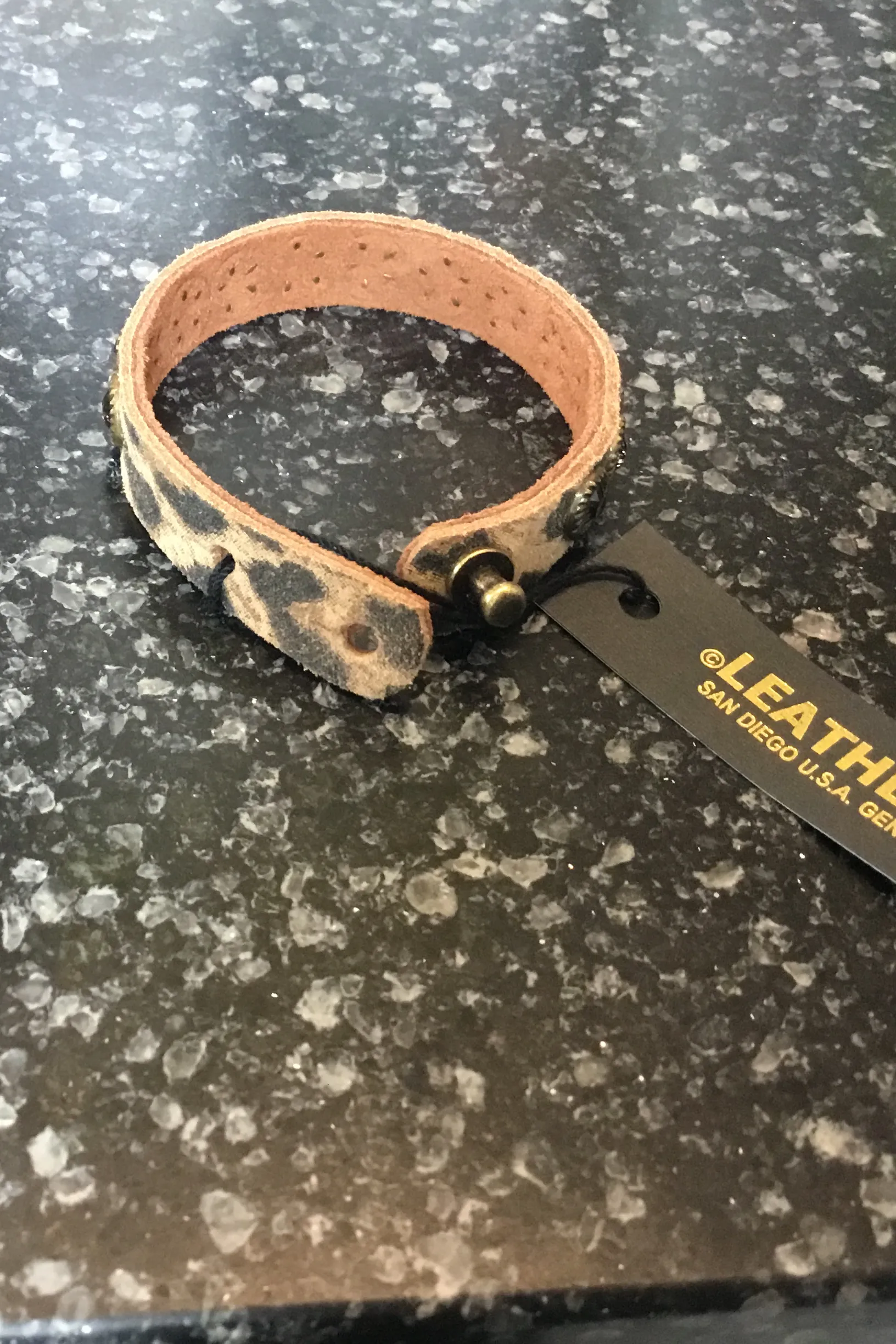 Crystal Leather Bracelet