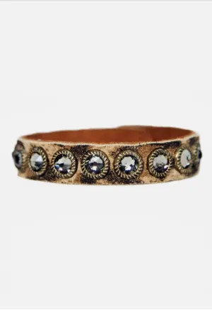 Crystal Leather Bracelet