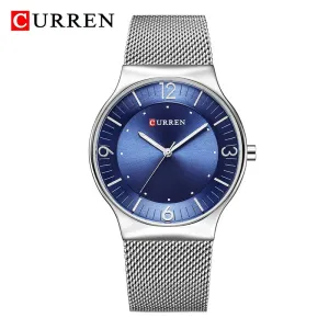 CURREN Men Watches 2022 Luxury Brand Army Watch Men Stainless Steel Mesh Watches Mens Ultra-thin Quartz Wristwatch Male Clock