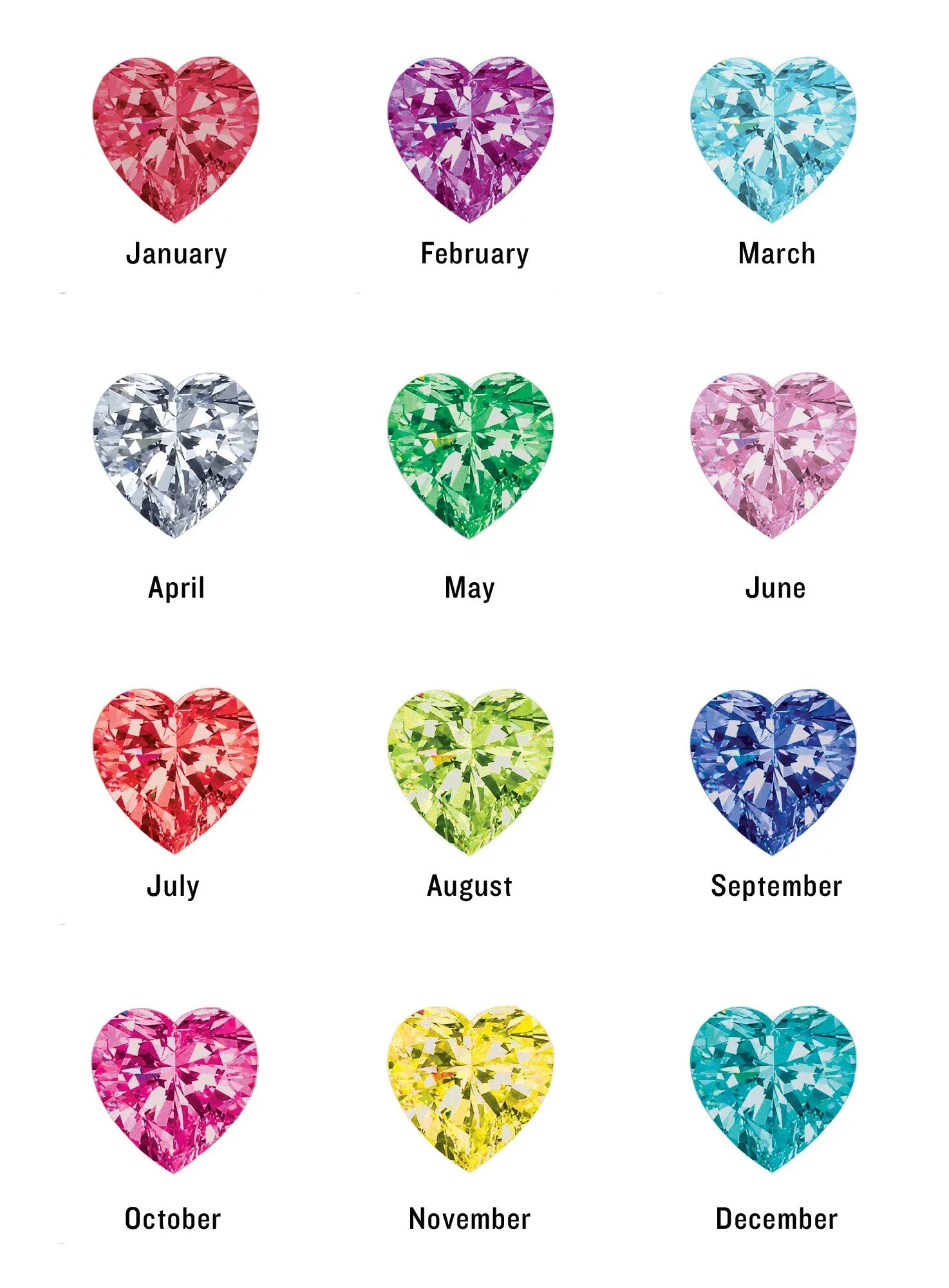 Custom Family Birthstone Claddagh Necklace