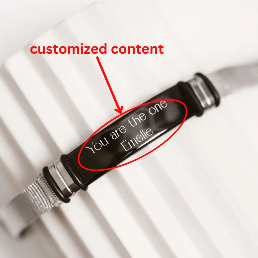 Custom Leather Bracelet with Hidden Message