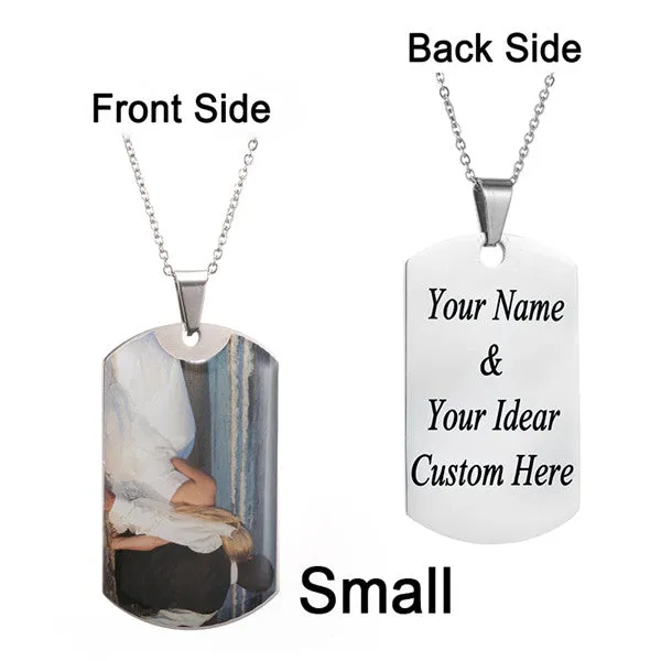 Custom Photo Initial Letter Heart Necklace Personalized Any Photo/Name Jewelry