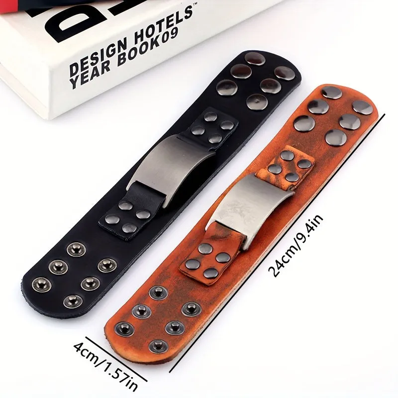Custom Photo Leather Bracelet for Men & Women