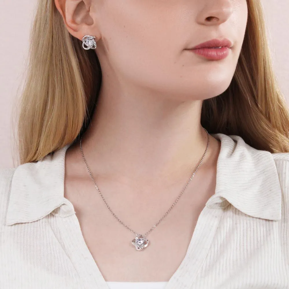 Custom You Are Mother In Law 14k White Gold Interlocking Heart Pendant Necklace Jewelry Gifts For Mom Wife Grandma Auntie Mother Day
