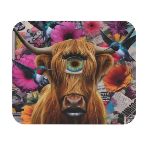 Cyclops Mouse Pad – Funny Cow with Evil Eye Design