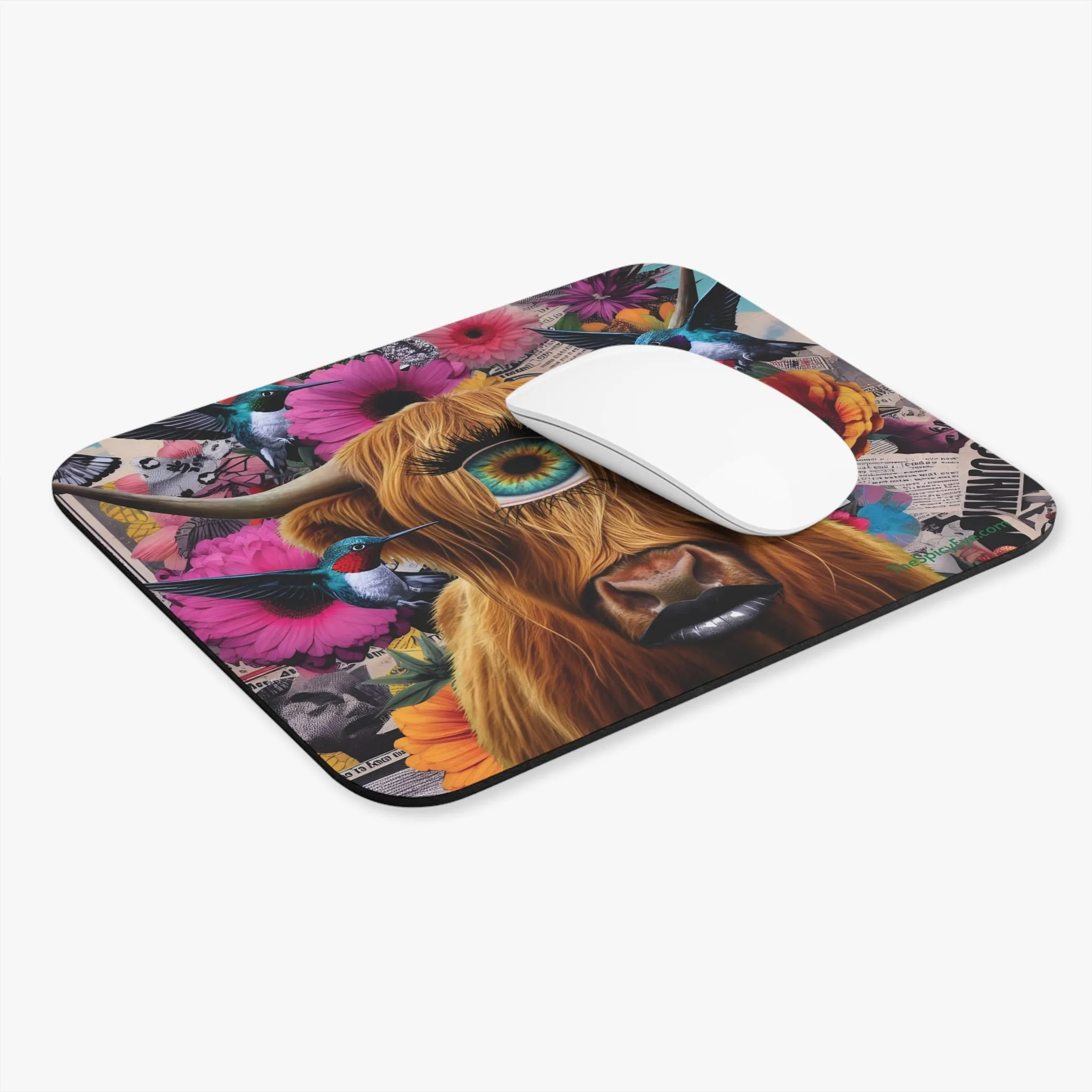 Cyclops Mouse Pad – Funny Cow with Evil Eye Design