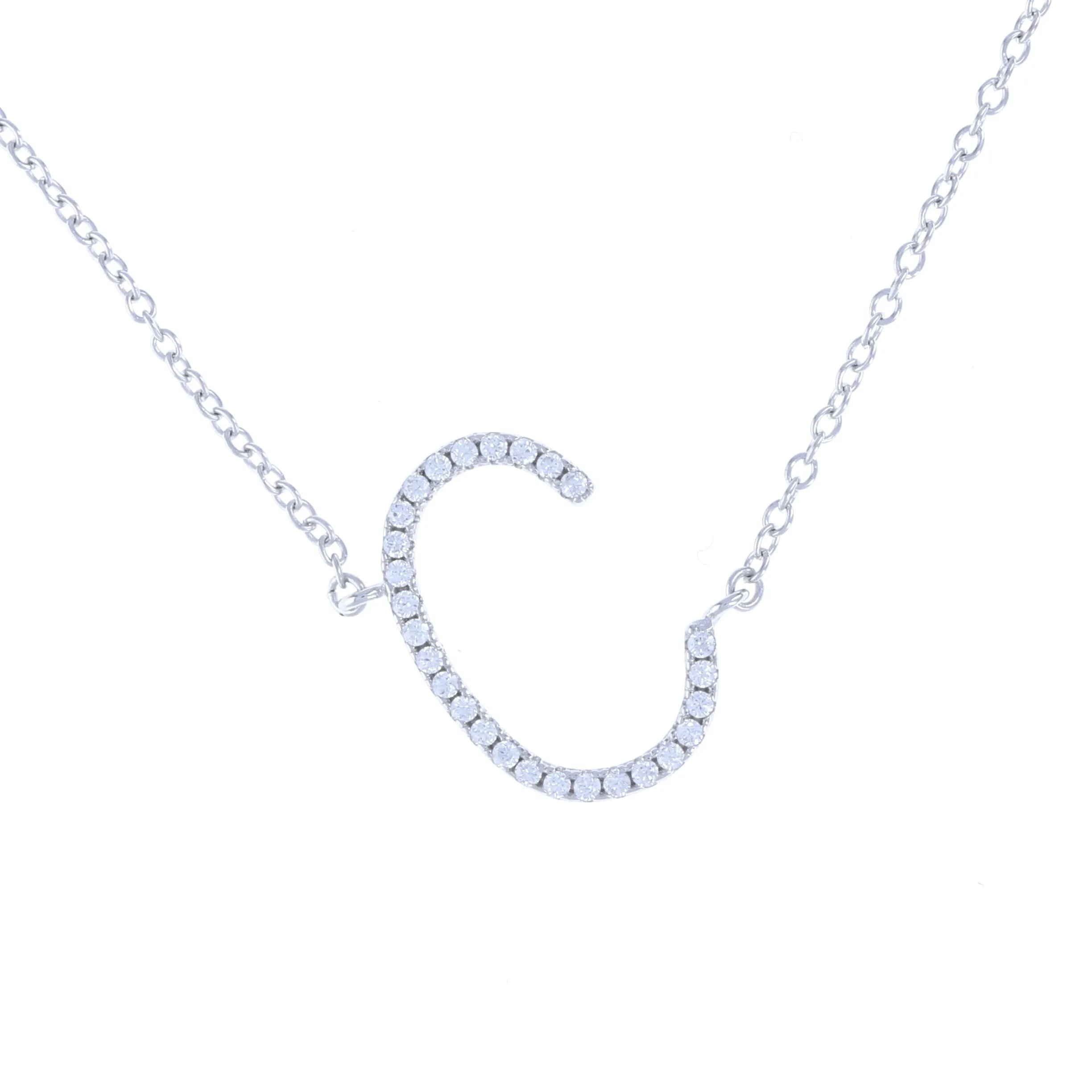 Cz Letter C Necklace