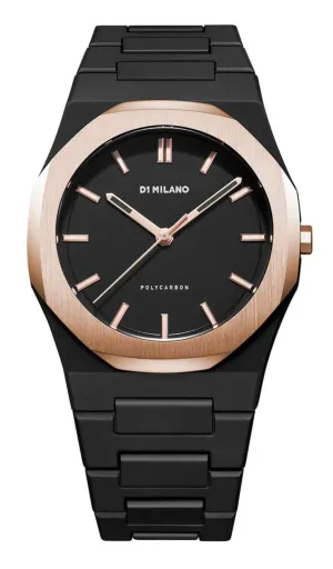 D1 Milano Black Dial Watches For Gents - PCBJ15