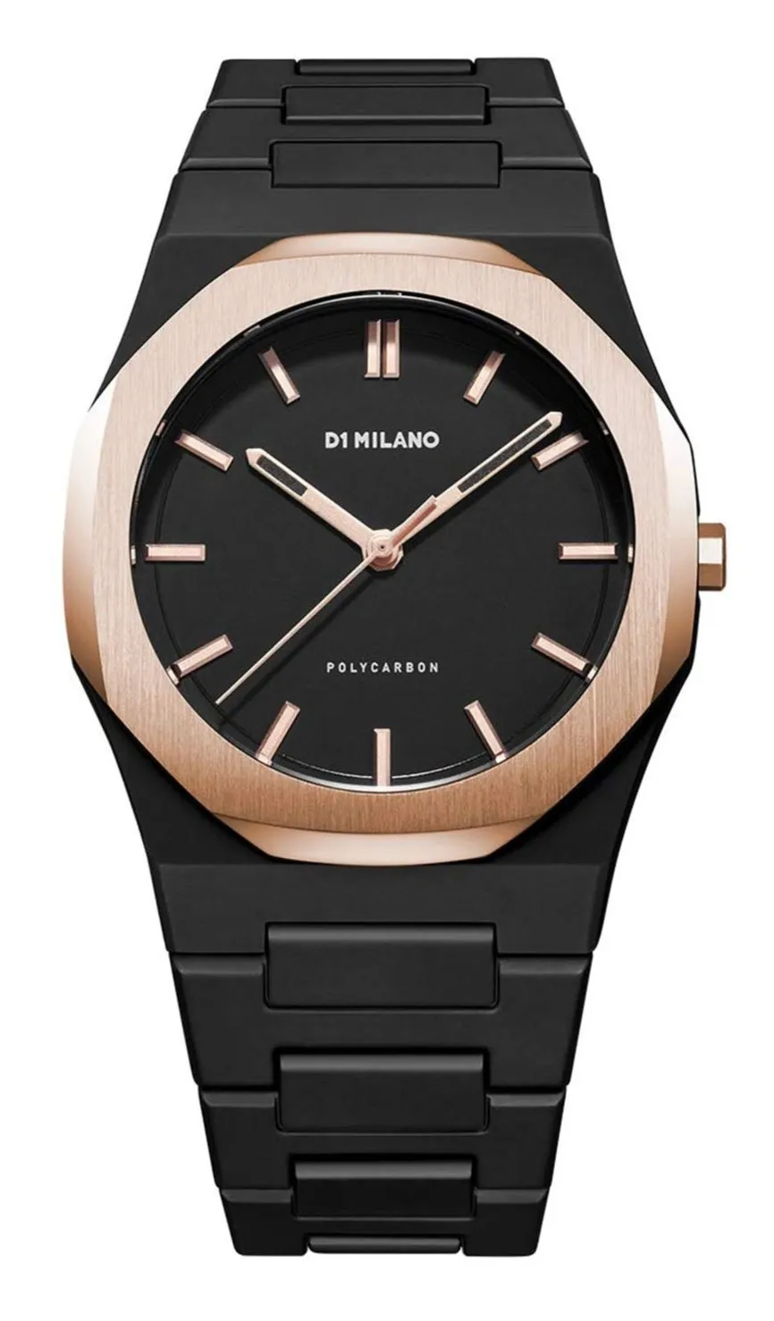 D1 Milano Black Dial Watches For Gents - PCBJ15