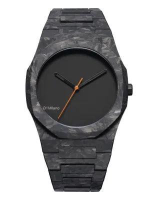 D1 Milano CARBONIO Black Dial Quartz Analog Watch - For Gents CRBJ01