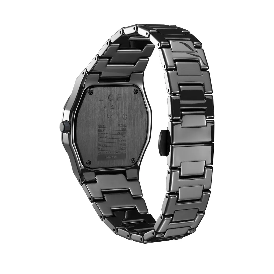 D1 Milano CERAMIC Black Dial Quartz Analog Watch For Men's -  CEBU01