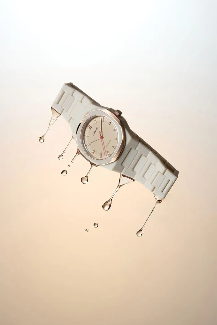D1 Milano POLYCARBON Beige Dial Quartz Analog Watch - For Gents PCBU15