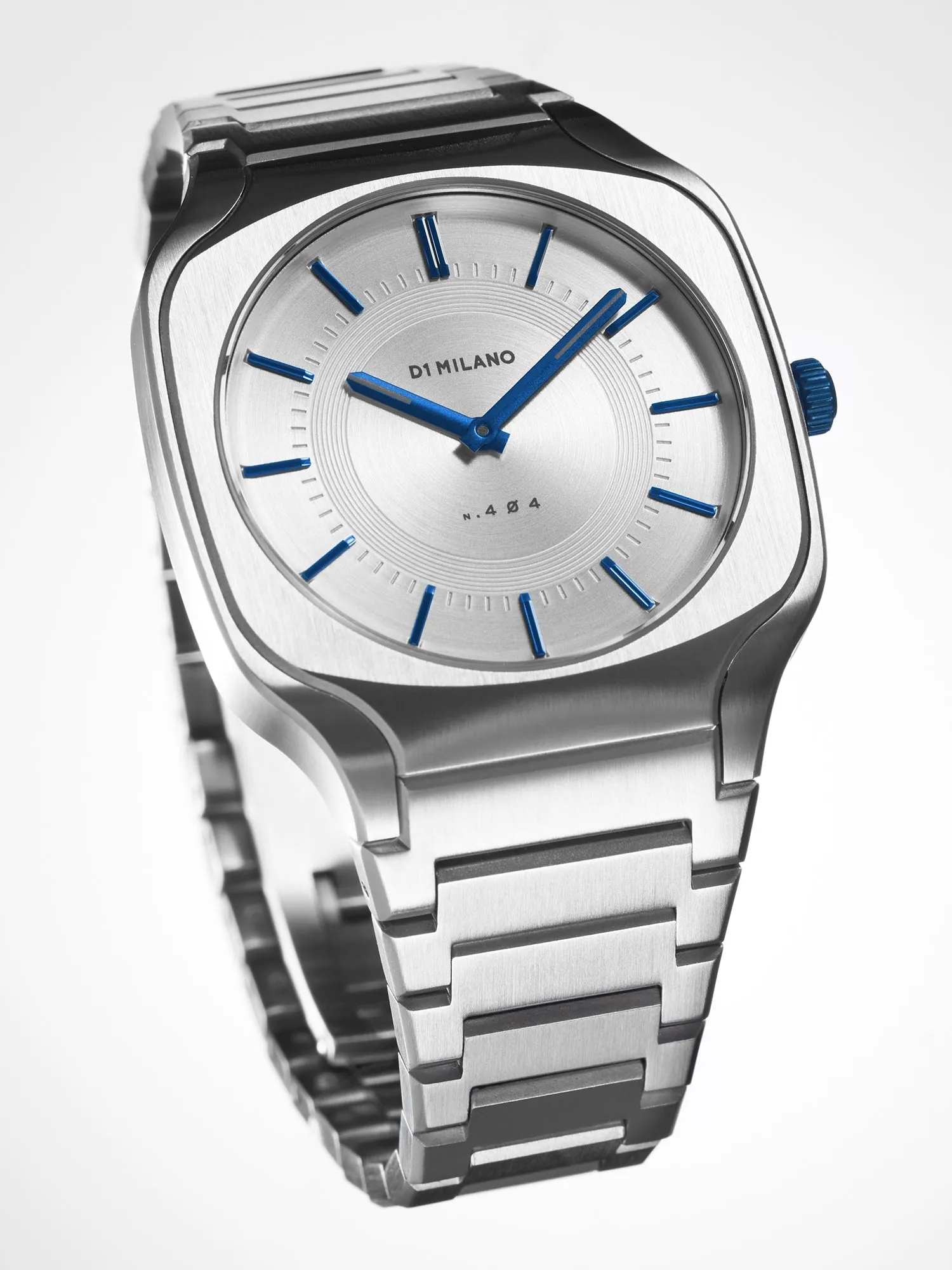 D1 Milano Square Silver Dial Quartz Watch for Men - SQBJ01