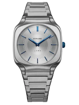 D1 Milano Square Silver Dial Quartz Watch for Men - SQBJ01