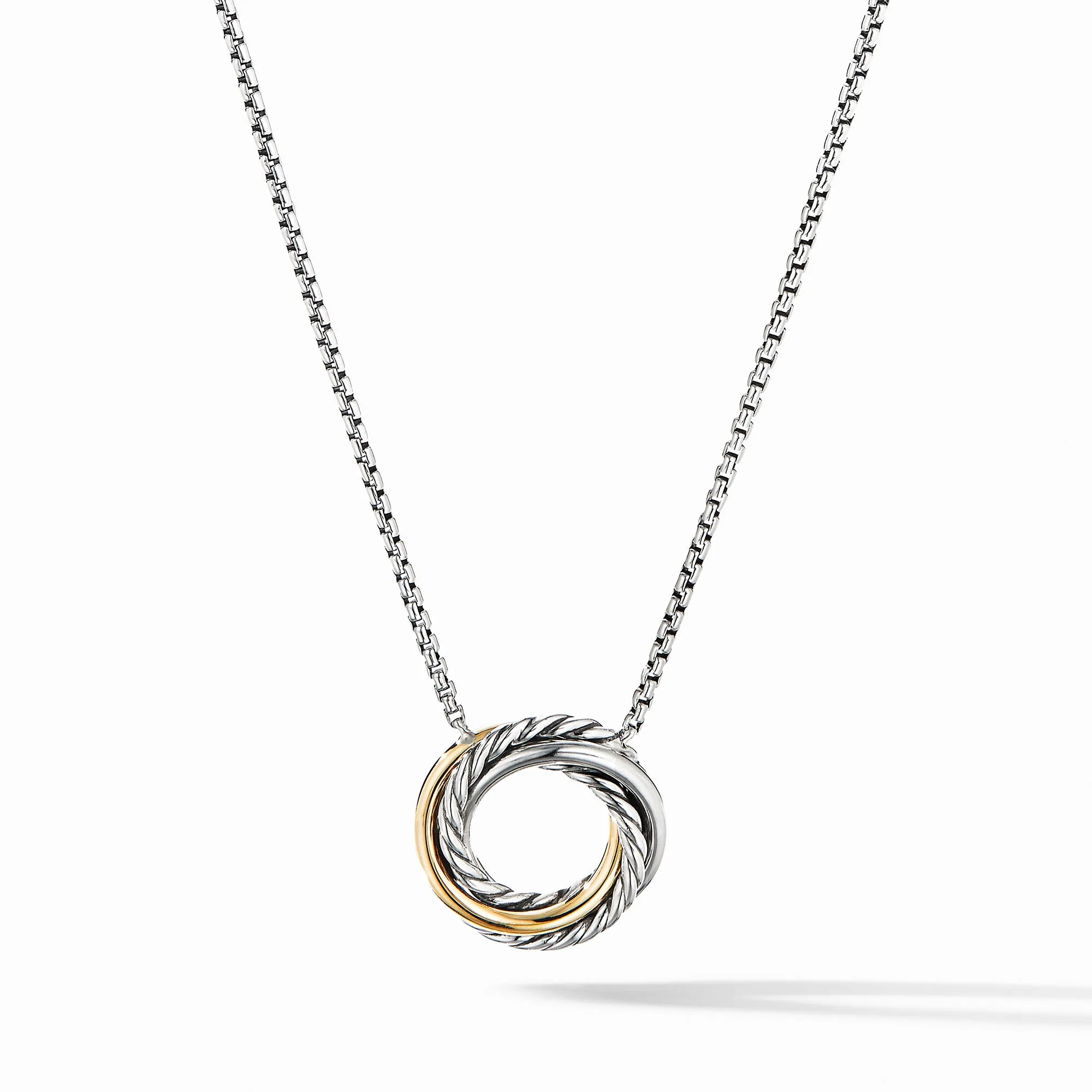 David Yurman The Crossover® Collection Necklaces & Pendant in Silver and 18-Karat Yellow Gold