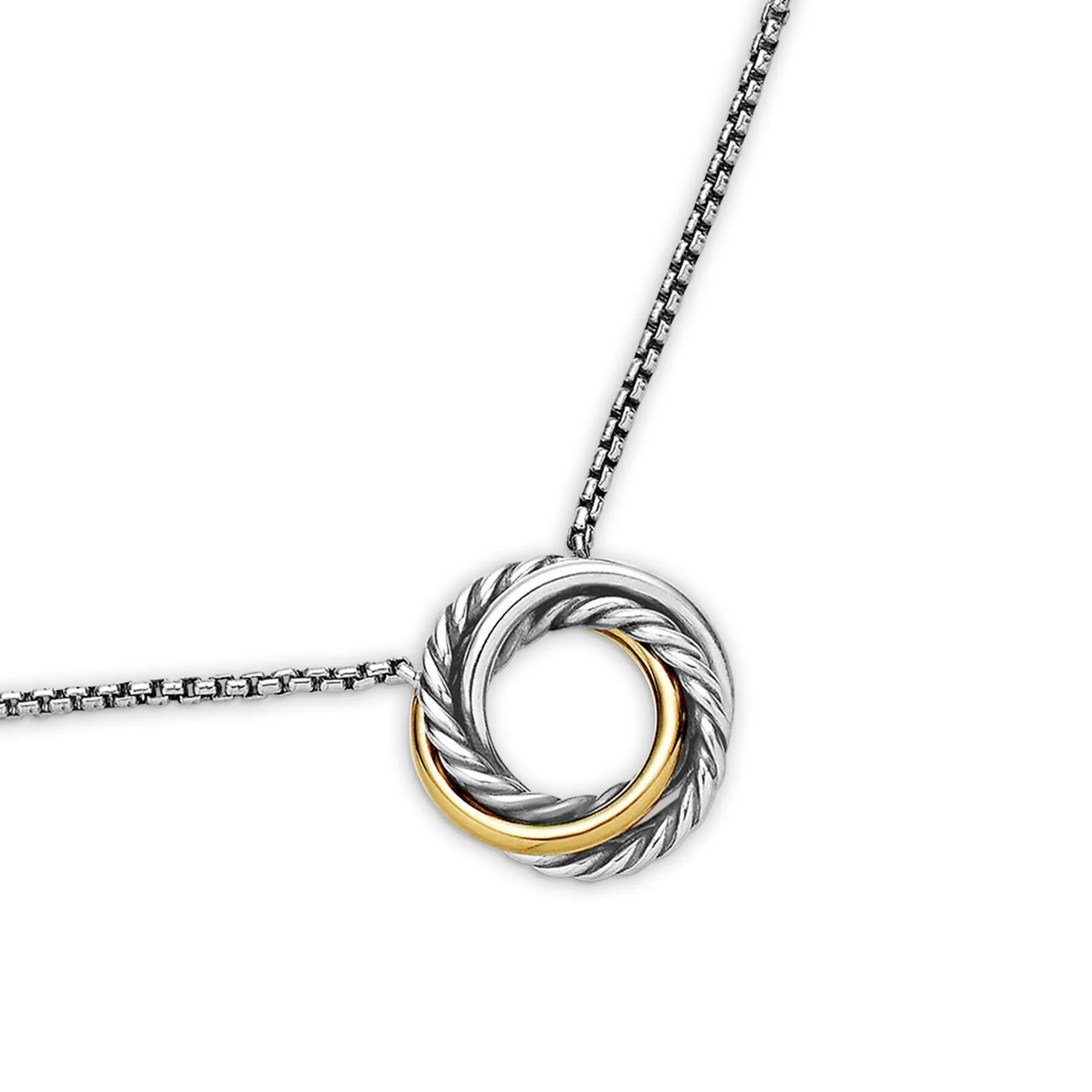 David Yurman The Crossover® Collection Necklaces & Pendant in Silver and 18-Karat Yellow Gold