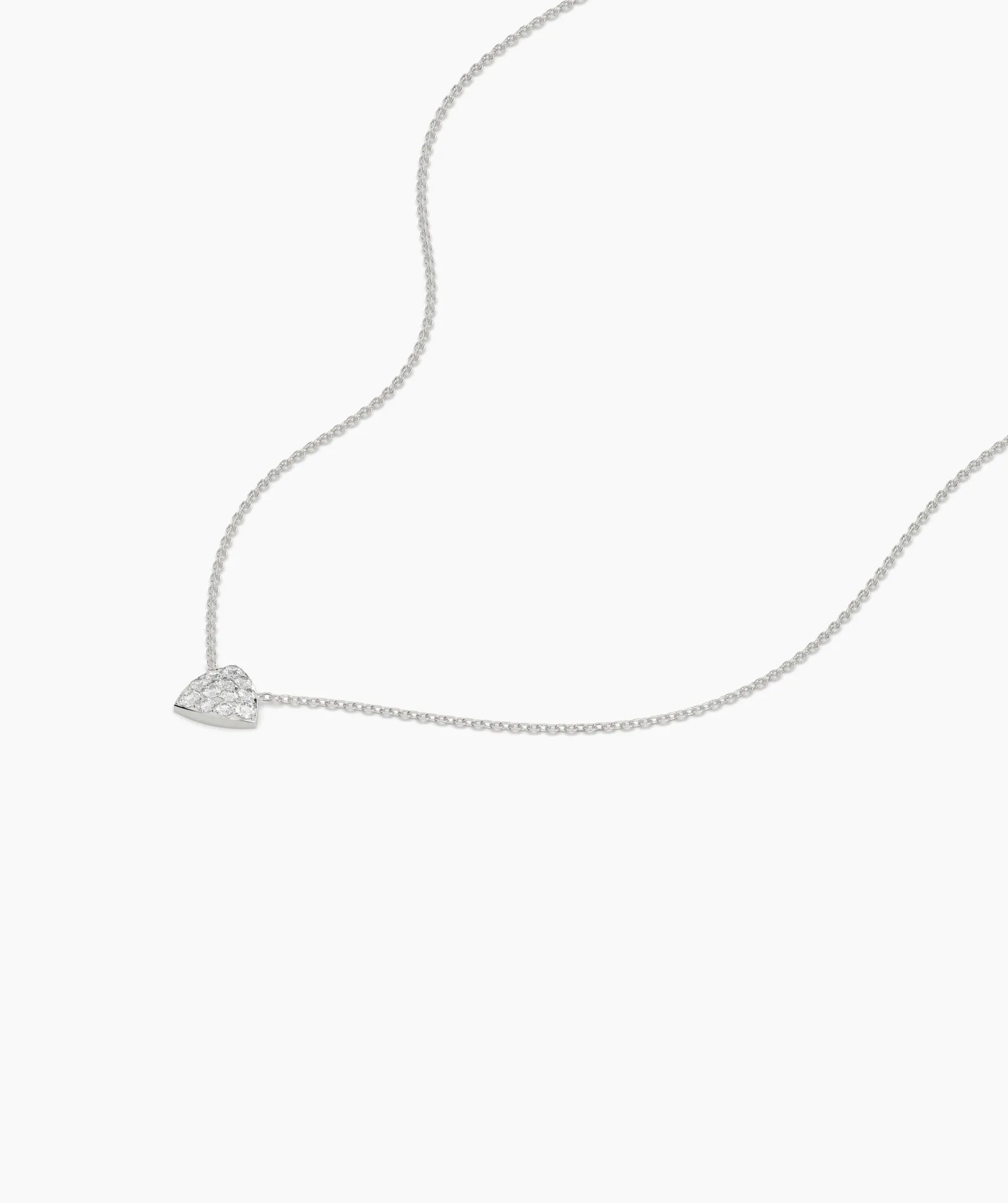 Diamond-Encrusted Triangle Pendant