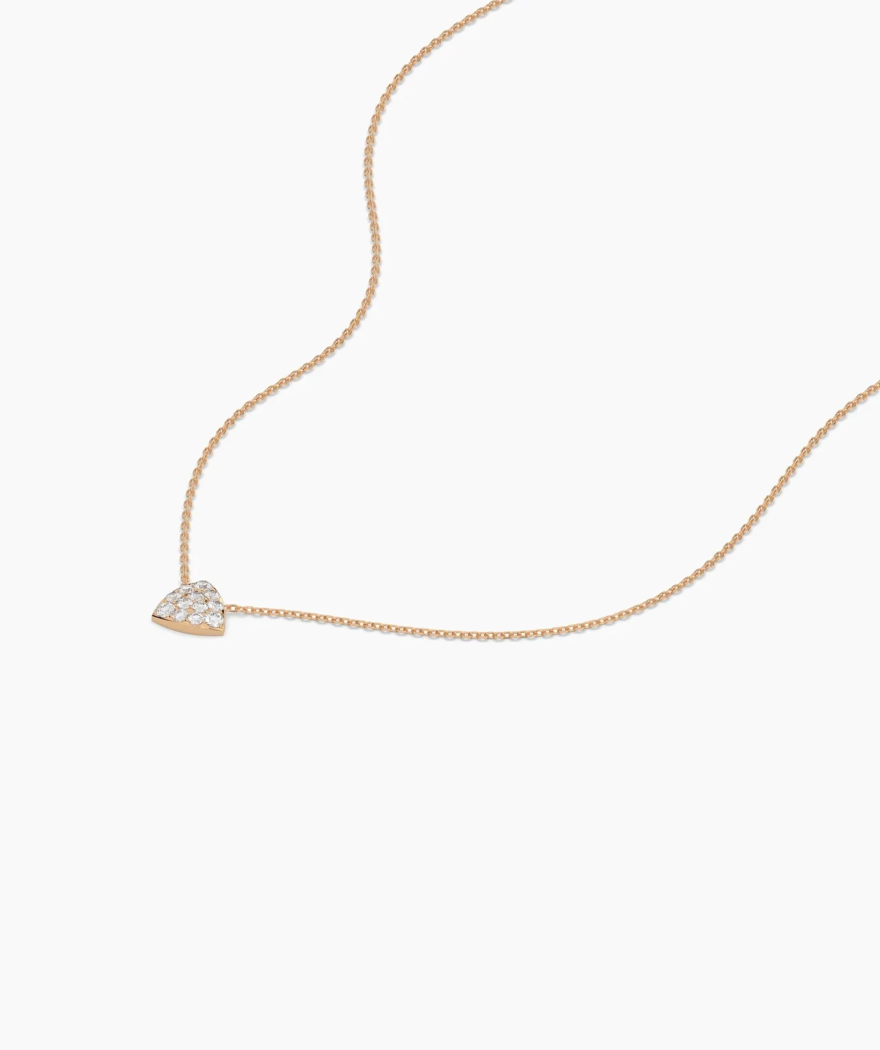 Diamond-Encrusted Triangle Pendant