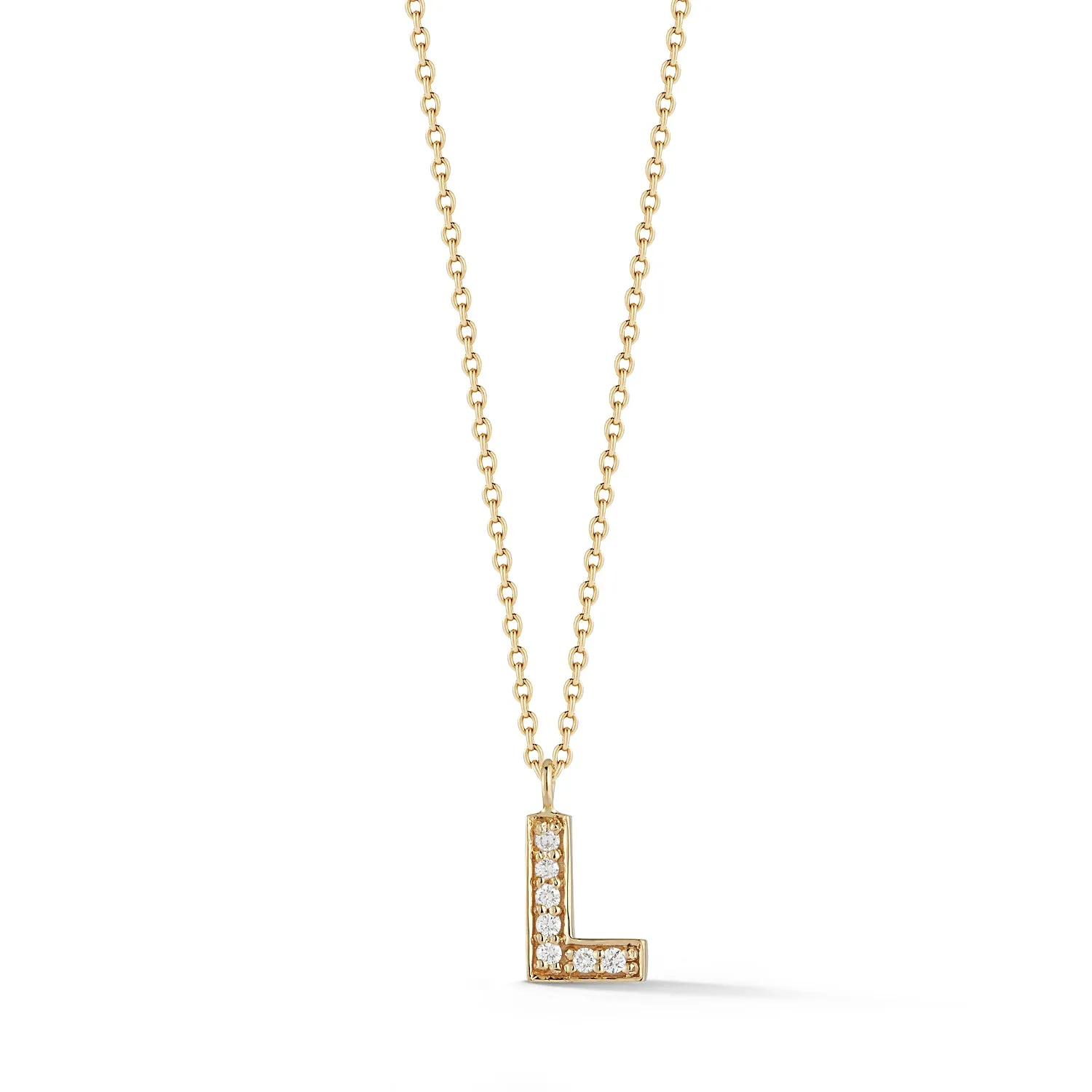 Diamond Initial Necklace