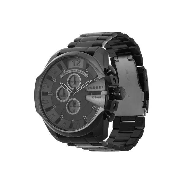 Diesel Black Stainless Steel Grey Dial Quartz Watch for Gents - DZ4282