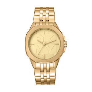 DKNY Brooklyn Midi Womens Watch in Gold Stainless Steel