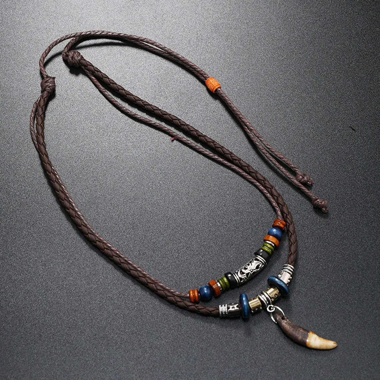 Dog Tooth Pendant Necklaces for Men